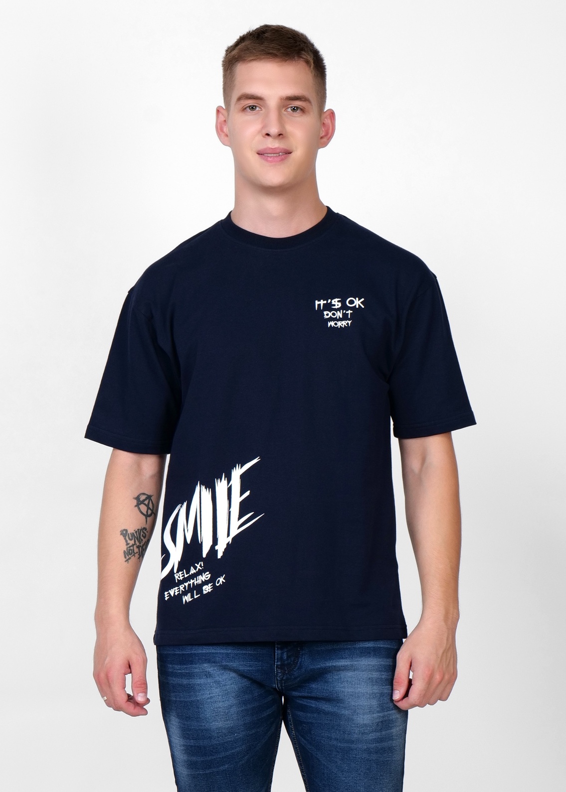 Smile | Printed | N Blue