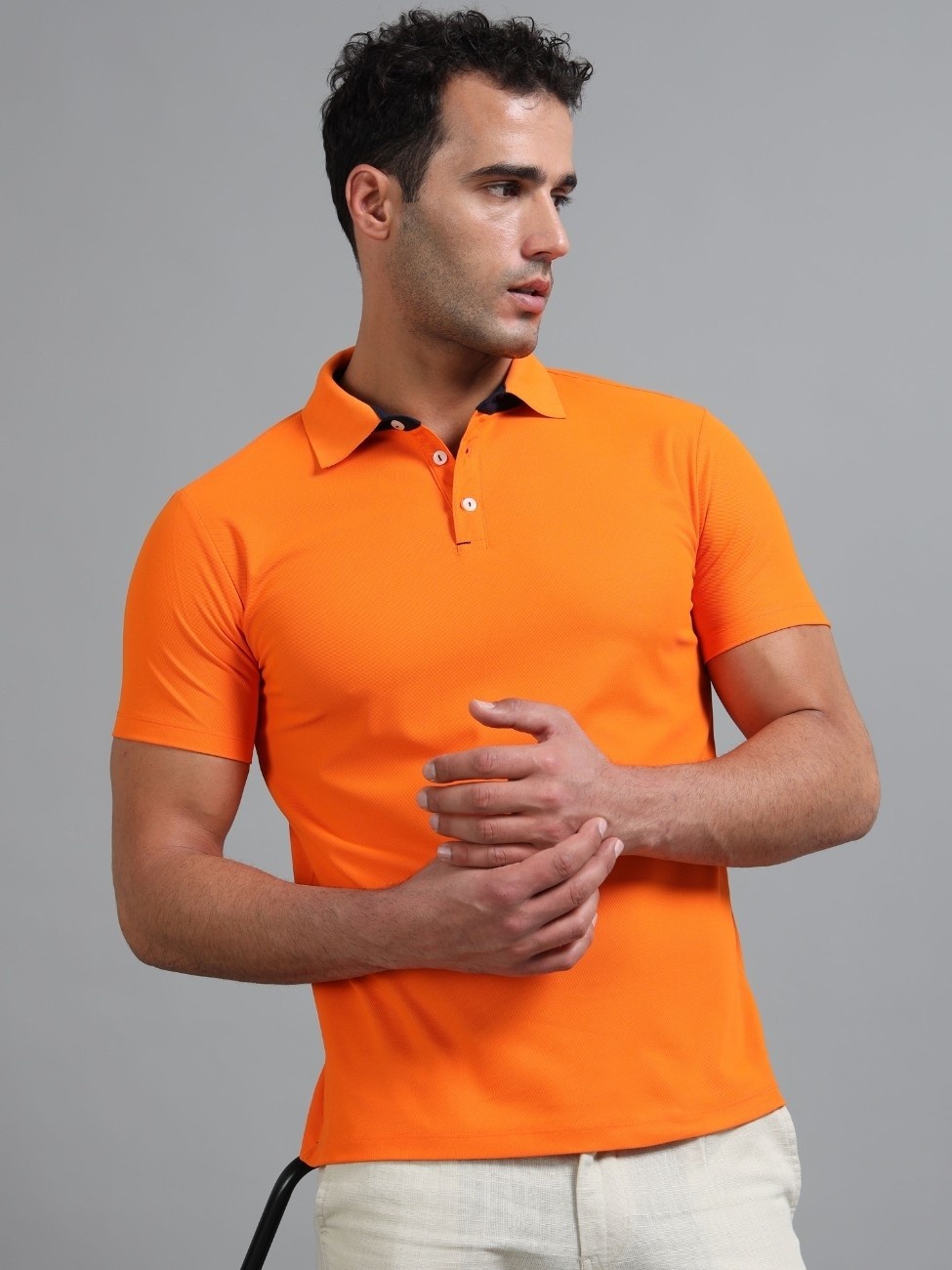 Men Polo T-shirt | Workliesure | Orange