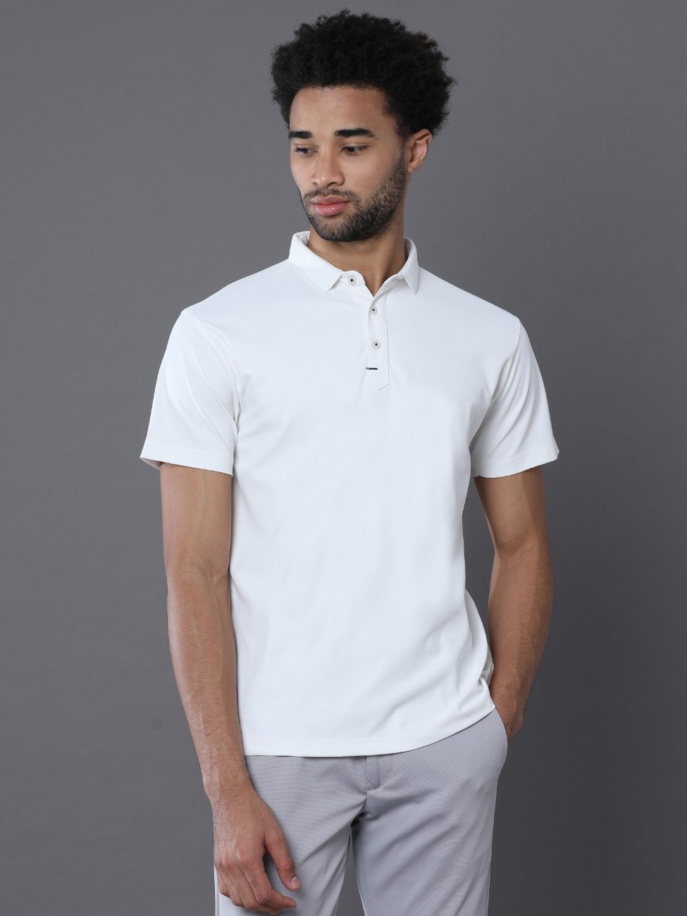Men Polo T-shirt | Workliesure | Ivory White